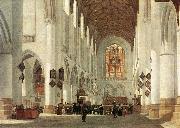 BERCKHEYDE, Job Adriaensz Interior of the St Bavo Church at Haarlem fs oil painting